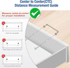 JOY DECOR Cabinet Pulls – 3-3/4 Inch Hole Center, Brushed Nickel, 5 Pack, Zinc Alloy Cabinet Handles for Drawers & Cupboard – Vintage Style Hardware for Kitchen, Bathroom, Dresser, Furniture Makeover