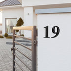 Jetec 10 Pcs House Numbers 3D Door Mailbox Numbers 0-9 Self Adhesive House Door Street Address Stickers for, Apartment, Office, Hotel Room, Mailbox Signs(6 x 4.5 Inches,Black)