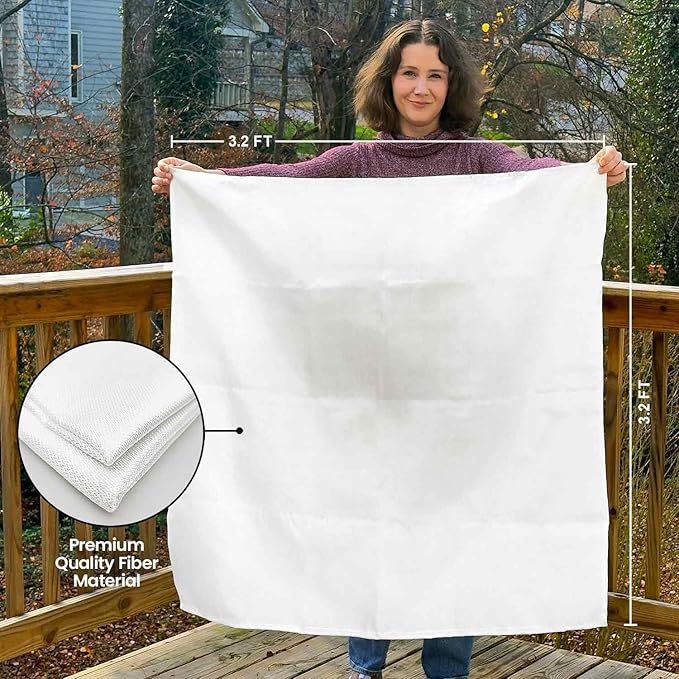 Prepared Hero Emergency Fire Blanket - 8 Pack - Fire Suppression for Kitchen, 40” x 40” Fiberglass Fire Blanket for Home