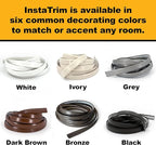 InstaTrim Bronze New & Improved Caulk Trim, 3/4" by 10 ft, Flexible, Water-Resistant for Bathroom, Floors, and Walls | Easy Installation | No Mess, Stain Resistant, Made in The USA