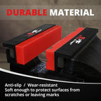 S&F STEAD & FAST 4.5" Soft Jaws for Bench Vise with Z Holder, 2 Pairs, Strongly Magnetic Vise Jaw Pads, TPU, Multi-groove and Textured Inserts, for Clamping, Woodworking, Metal, Plastics