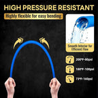 3/4 Inch-300 ft Foskan Blue PEX-B Pipe,Water Tubing with a Pipe Cutter,30 PCS PEX & 100 PCS Cinch Clamps