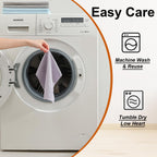 80 Pack Microfiber Cleaning Cloth Roll,Lint Free Rags & Tear Away Reusable Towels Washable Scratch,Ultra Absorbent Dish Rags(12" x 12") for Car Kitchen Home Garage-Light Purple