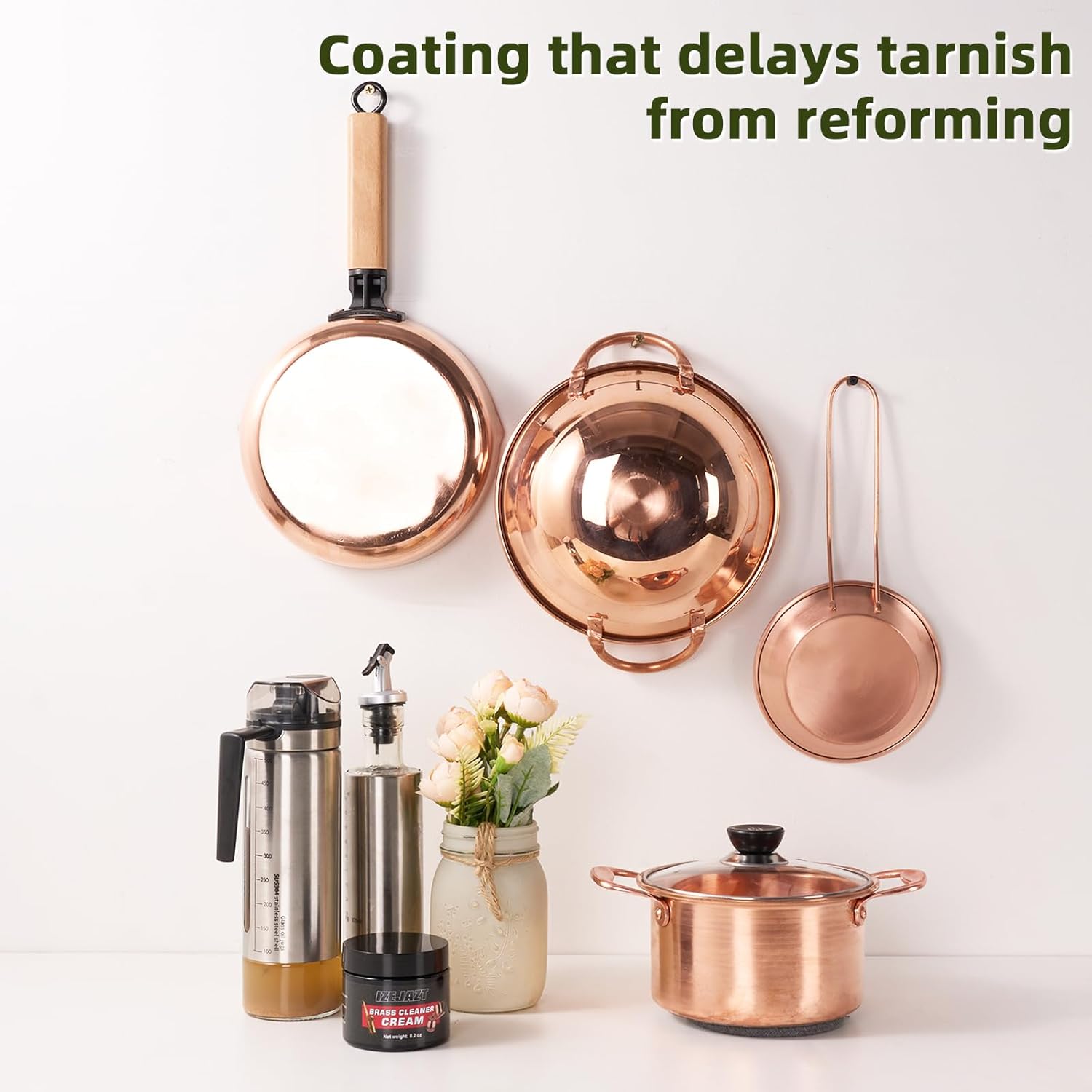 Brass Polish & Cleaner Paste | Professional Care for All Brass Products | Quickly Removes Tarnish & Restores Shine | for Faucets, Instruments, Decor & Kitchenware