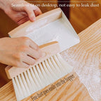 Mini Broom and Dustpan Set Small Metal Dustpan and Brush Set Hand Whisk Broom for Home Office Desktop Sofa Pet Care Household Cleaning (sisal Hemp bristles, White)