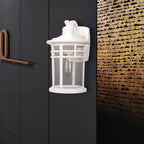 Darkaway 2 Pack Large Outdoor Porch Lights Wall Mount, 15inch Outdoor Light Fixtures Sconces Wall Lighting with Seeded Glass Exterior Lights for Patio Yard House Hallway Doorway Garage