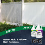RMR Brands DIY Mold Remover Bundle - Complete Mold Killer & Stain Remover Bundle - Mold and Mildew Prevention Kit, Disinfectant Spray, Includes 2-1 Gallon Bottles