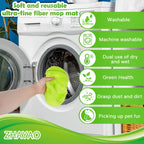 3 Pack Reusable Microfiber Mop Pads for Swiffer Sweeper Mop, Wet & Dry Use, Compatible with 10-12 Inch Flat Mops, Washable, Fits All Types of Floors