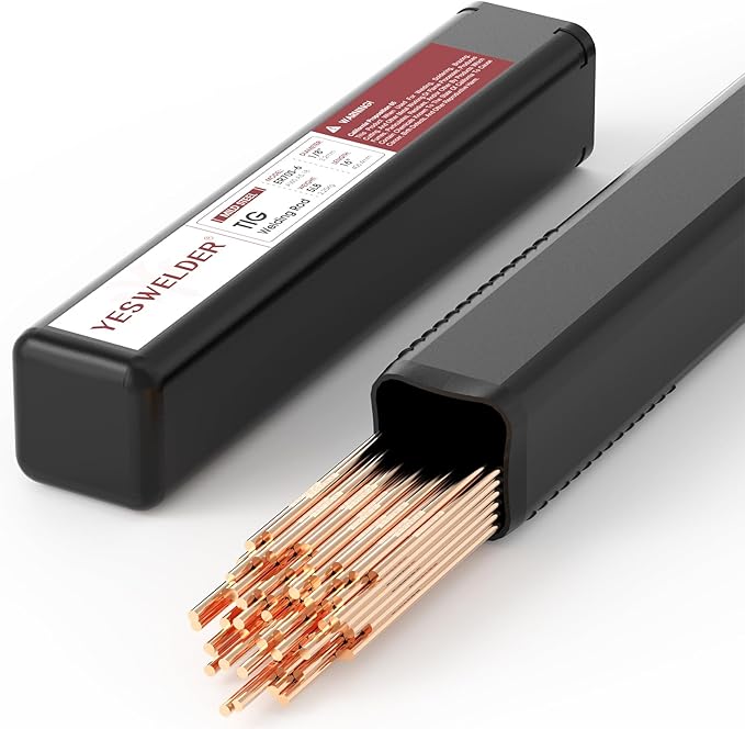 YESWELDER Mild Steel TIG Welding Rod ER70S-6 1/8"x16" 5LB