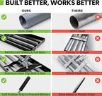 Gardease Lawn Leveling Rake 30" x 10" - Heavy Duty Professional Grade Reinforced Steel Landscape Tool for Soil, Sand & Garden - Superior Strength and Durability