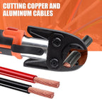 Multifunctional Electric Hydraulic Crimping Tool, 12 Ton 8AWG-600MCM and Pro Press Copper Crimper Tool with 1/2, 3/4, 1 Crimping Range, Hydraulic Cable Cutte φ25/32”Steel Wire Cutter 120KN