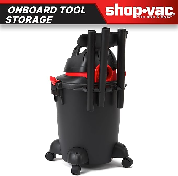 Shop-Vac 5985005 6 Gallon Wet/Dry Vacuum, 3.5 Peak HP, 1.25 Inch Diameter x 7 Foot Hose, 6 Foot Cord, Ideal for Home, Garage, and Workshop Cleaning
