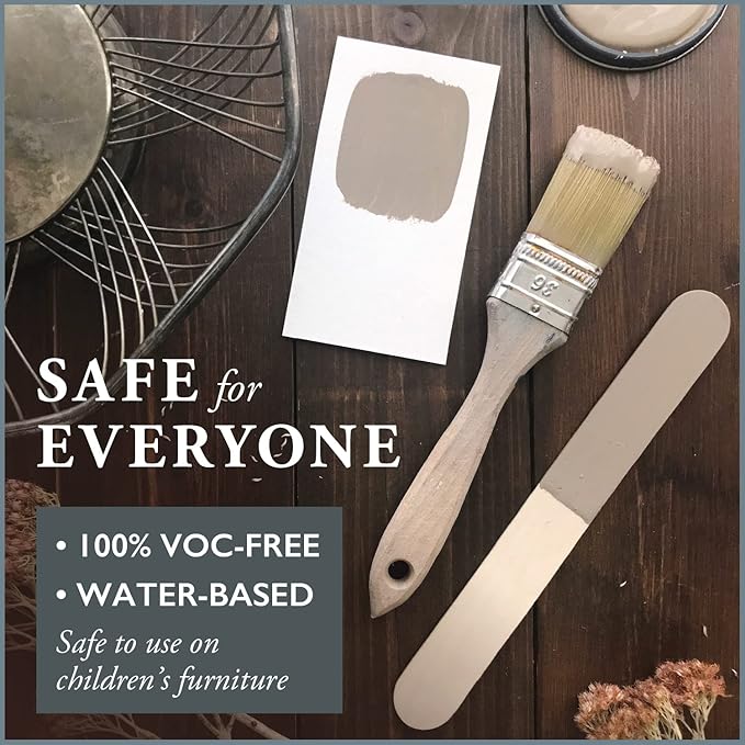 AMY HOWARD AT HOME Chalk-Based One Step Paint for Furniture, Cabinetry, Decor, Finish, and More | No Stripping, Sanding, or Priming | Medium Base | 16 Ounce | Java