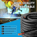 25ft 14/4 14 AWG Portable Power Cable (4 Conductor) - SOOW 600V 14 Gauge Electric Wire for Motor Leads, Portable Lights, Battery Chargers and Machinery - 4 Conductor - 25 Feet Electrical Cord