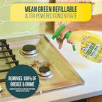 Mean Green Refillable Ultra Powered CONCENTRATE Multi Purpose Cleaner, Citrus & Green Tea, 14.3 fl oz
