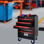 6-Drawer Steel Rolling Tool Cart with Wheels & Handle, Heavy-Duty Tool Chest Storage Cabinet for Garage and Workshop