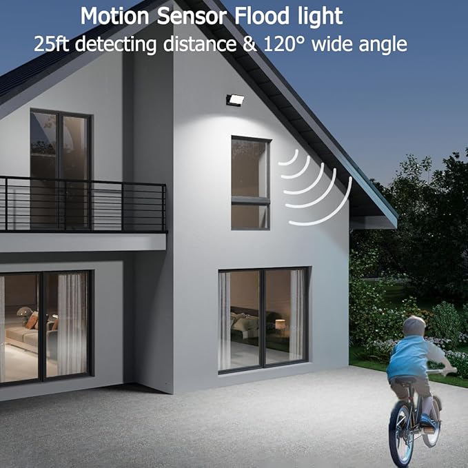 40W LED Wall Pack Lights Outdoor Motion Sensor,360 °Rotation 5000K 6000K 4000K Selectable Exterior Flood Lighting Fixture Sconce for Porch Garage Patio