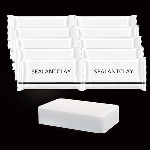 10-Pack Premium Waterproof Wall Repair Sealing Clay Duct Seal Ideal for Wall Hole Repair, Air Conditioning and Drainage Pipes Quick and Easy Solution