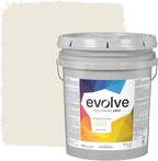 EVOLVE Paint & Primer: Environment-friendly, Low Sheen with One-coat Coverage for Interior & Exterior surfaces (Ivory Cloth, 5-Gallon)