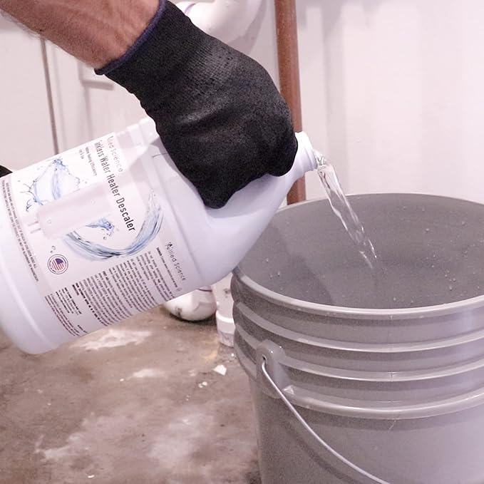 Tankless Water Heater Flush Kit with Gallon Liquid Descaling Solution and 1/6HP Extra Strength Pump