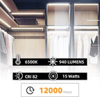 6 Pack F15T8 18 Inch 15W T8 Fluorescent Replacement Tube Bulb Daylight 6500K Medium Bi-Pin G13 Base 6 Count