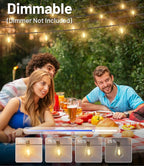 Tenmiro 200FT Outdoor String Lights, Ultra Long LED Patio Lights with Shatterproof High Brightness S11 Edison Bulbs, Outside Hanging Light Waterproof for Backyard Deck Porch Party Decor 2700K