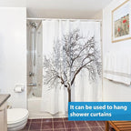 8 Pack Window Security Bar Window Lock Bar 15.7-27.6 Inch 1/2'' Diameter Adjustable Sliding Glass Door Lock Window Safety Bars with Rubber Tips Sliding Door Security Stick for Bathroom Cupboard