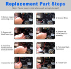 RV Water Heater Thermal Cutoff Kit with ECO Thermostat Assembly Kit, Replacement Part for Atwood 91447 93866 RV Camper Water Heater Tank Repair