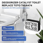 Toilet Deodorizer Filter Replacement for Toto THU6474-01/THU6474#01 THU6072,2 Pack Bathroom Toilet Air Filter Carbon Deodorizing Cartridge Parts Compatible with Washlets S550E C5 C2 SW3074 SW3054T40