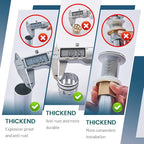 Bathroom Sink Drain, Vessel Sink Pop Up Drain with Detachable Basket Stopper,Anti-Explosion and Anti-Clogging Drain Strainer, Sink Drain Assembly Without Overflow Polished Chrome, REGALMIX RWF082A