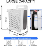 Laundry Basket Hamper,Hanging Wall Collapsible Laundry with Handle,Space-Saving Foldable Storage Dirty Washer Organizer Bin Multi-function Container Waterproof Durable,Set of 2(XL&M)