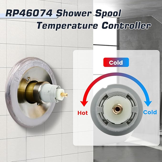 RP46074 Delta Cartridge Replacement, Compatible with Delta 13/14 Series Shower Faucets, Single Handle Universal Shower Cartridge Repair Kit, Replacement Monitor Cartridge Parts