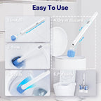 8 Pack in 2 Cans Pumice Stone Toilet Refills Heads,Replacement Pumice Toilet Bowl Cleaning, for Cleaning Toilets, Bathtubs, Grills, Swimming Pools, Sinks