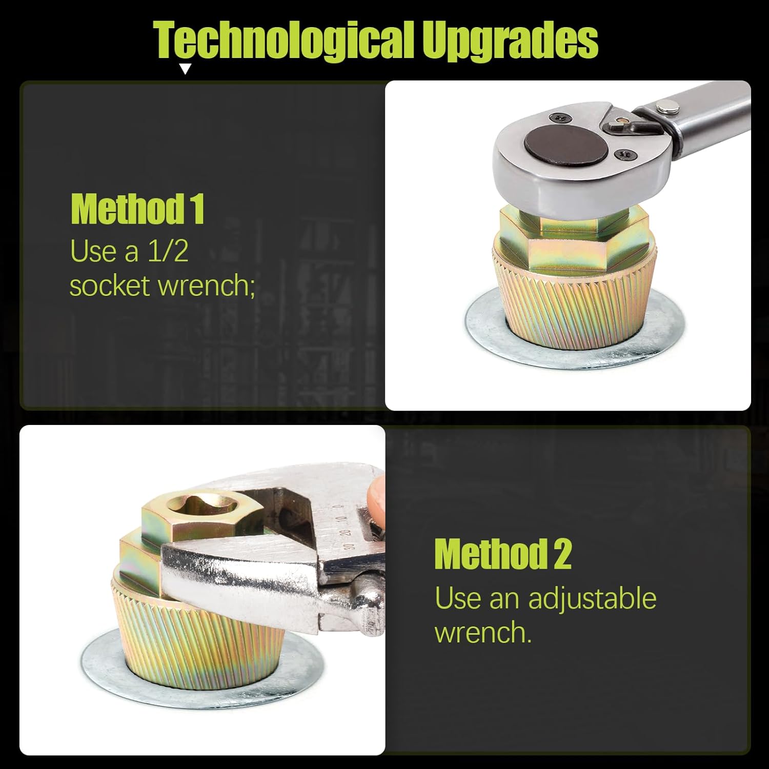 1.5'' Tub Drain Extractor, 8PCS Pipe Nipple Extractor Set with 1-inch Socket, Remove the Old, Broken, Stubborn, Rusted Drain Tub Bathtub Stopper, Strong Grab Plumbing with Storage Case