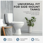 Qualihome Universal Toilet Tank Flush Lever, Chrome Finish Handle with Metal Nut, Fits Most Toilets (Side Mount)