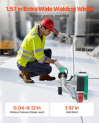 VEVOR Roofing Hot Air Welder, 4200W 220V High Power Plastic PVC TPO CPE Welding Machine - 1.57" Welding Width 0.04-0.12" Thickness, 68 ℉-1202 ℉ Heat Roofing Welding Tool, for Waterproofing Advertising
