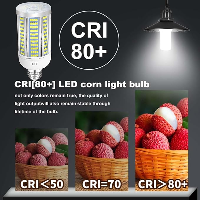 HJFF Led Light Bulb 500W Equivalent 7500 Lumen 5000K Waterproof E26/E27 Medium Base 60W led Bulb for Outdoor Indoor Lamp Area Garage Warehouse Workshop Street Backyard