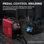 ARCCAPTAIN DC 5 In 1 TIG Welder With Pulse, 200Amp DC 5 In 1 HF/Lift/Pulse/Spot TIG & Stick, 110v/220v Dual Voltage LED Digital Display MultiProcess TIG Welding Machine with 2T/4T TIG200P