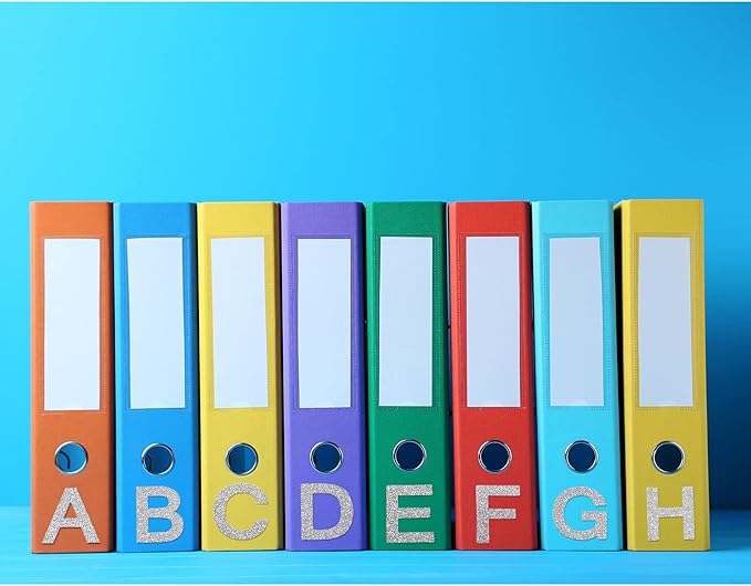 Outus 8 Sheets Vinyl Letter Stickers Self Adhesive Mailbox Numbers Alphabet Stickers Stick on Letters for Christmas Stockings Scrapbook Bulletin Board School Business(2 Inch,Glitter Silver)