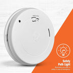 First Alert SM210L, 10-Year Sealed Battery Smoke Alarm with Safety Path Light, 1-Pack