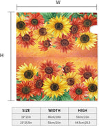 Giwawa Sunflower Mailbox Cover - Large Autumn Fall Magnetic Oversized 25.5 x 21 - Thanksgiving Decorations Outdoor Welcome Wrap