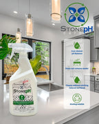 Countertop Cleaner Spray - Daily Granite Cleaner Spray - Stone Cleaner- Ph Neutral Formula For Kitchen & Home Cleaning Surfaces Marble, Quartz, Lemon, (25 Fl. Oz)