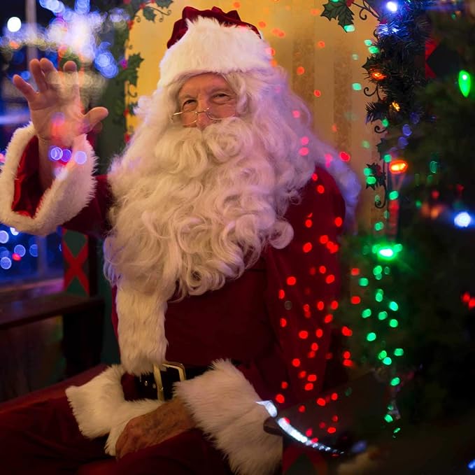 C7 Replacement Light Bulbs, 25 Pack Transparent Blubs for Outdoor String Lights, Multicolor, E12 Candelabra Vintage Christmas Bulbs