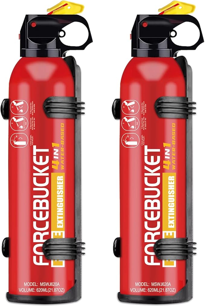 Portable Fire Extinguisher Spray With Bracket Can Prevent Re-Ignition,Best Suitable for Home, Kitchen, Car | For Electric, Textile and Grease Fires | Non-Toxic, Easy Clean
