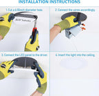 TORCHSTAR Basic Series 12-Pack 6 Inch Ultra-Thin LED Recessed Lighting with Junction Box, CRI90, Aluminum, 5000K Daylight, 5%-100% Dimmable Slim Recessed Downlight, 12W 1100LM, ETL and Energy Star