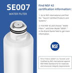 HAF-CIN/EXP Water Filter for Samsung, Haf-cin Refrigerator Water Filter Replacement Fit Samsung DA29-00020B, DA29-00020A, Rf263beaesr, Rf260beaesr, Rf4287hars, Rf28hfedbsr, 2 Pack SETFEEL