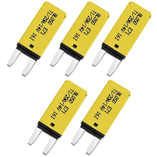 GLOSO Circuit Breakers E71 Auto (T1) Reset Mini ATM (20A, 5 Pack)