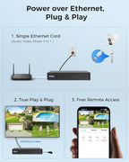 【6TB HDD】 Hiseeu 12MP NVR Security Camera System, 16 Pcs 4K/8MP Wired PoE Security Cameras, 121°Wide View, 2 Way Audio, Color Night Vision, Human Vehicle Detect, Home CCTV Surveillance Outdoor&Indoor