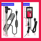 3500W Immersion Water Heater Portable Electric Large Swimming Pool & Hot Tub Fully Submersible Water Heater with Thermostat, GFCI Leakage Protection for Bathtub, baptismal pool,inground pool