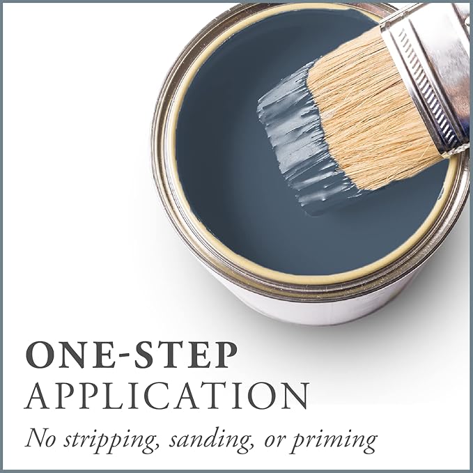 AMY HOWARD AT HOME Chalk-Based One Step Paint for Furniture, Cabinetry, Decor, Finish, and More | No Stripping, Sanding, or Priming | Medium Base | 32 Ounce | Lakai Blue